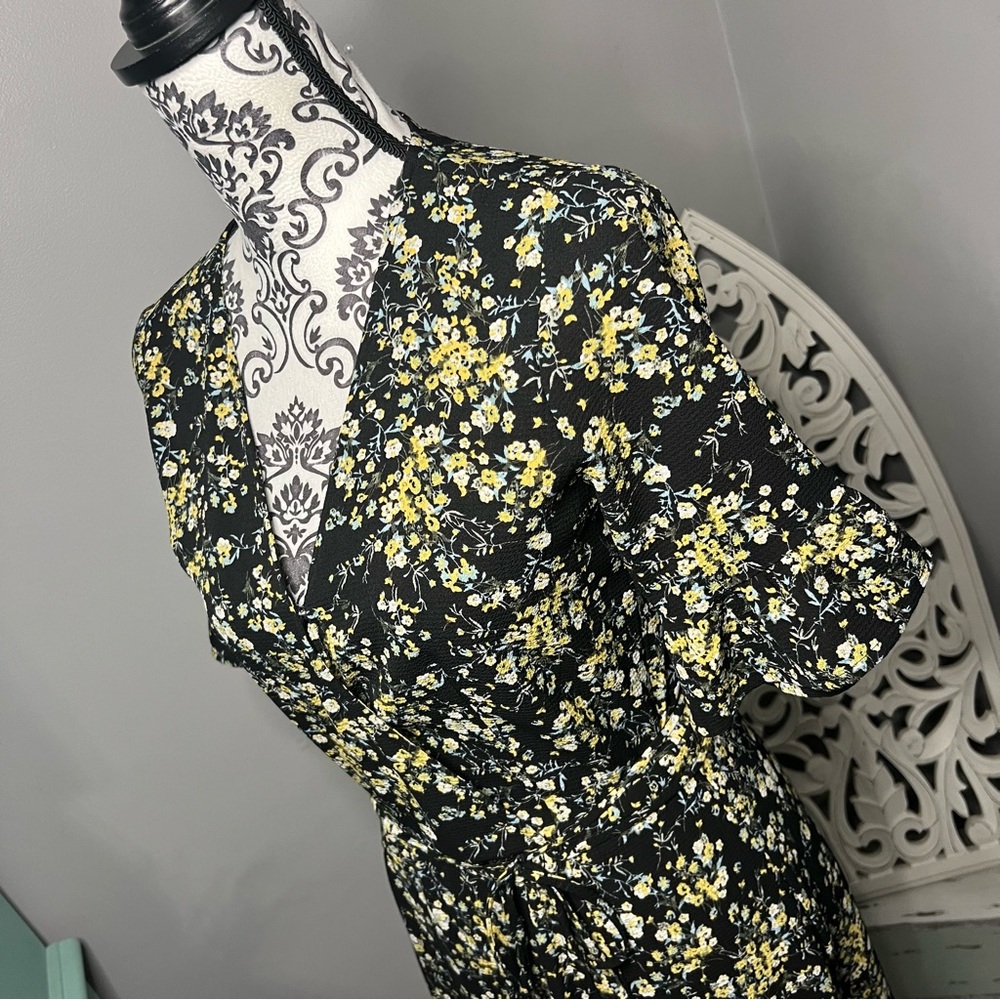 Lulus September Sunset Floral Wrap Maxi Dress Size XS Boho Cottage Core - Picture 10 of 16